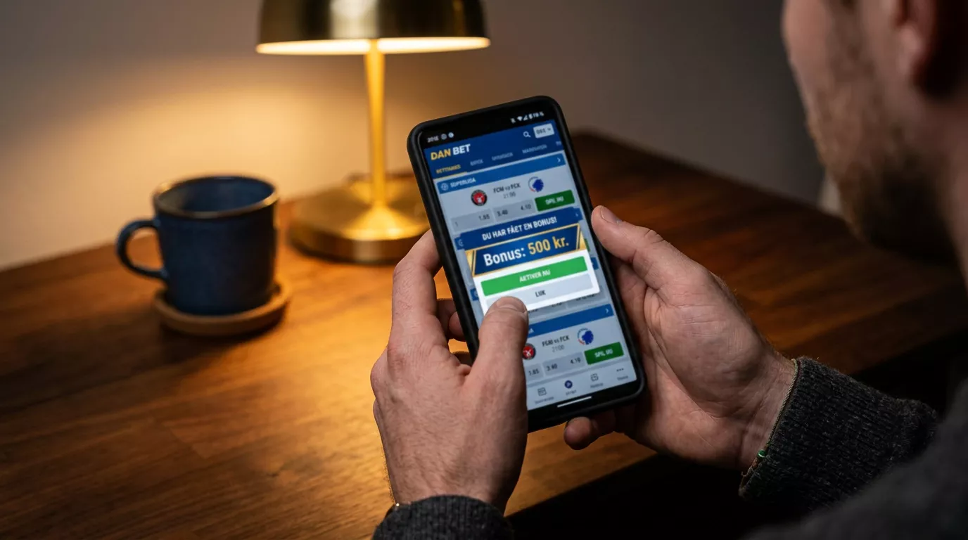 Betting bonus i Danmark med omsætningskrav og bonusregler for danske spillere